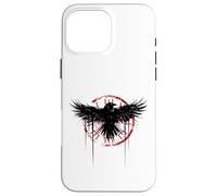 Simbolo nordico della mitologia norrena del corvo vichingo Vegvisir Custodia per iPhone 16 Pro Max
