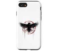 Simbolo nordico della mitologia norrena del corvo vichingo Vegvisir Custodia per iPhone SE (2020) / 7/8