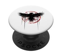 Simbolo nordico della mitologia norrena del corvo vichingo Vegvisir PopSockets PopGrip Adesivo