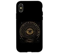 Simbolo norreno dell'universo a spirale delle rune dell'occhio mistico Custodia per iPhone X/XS