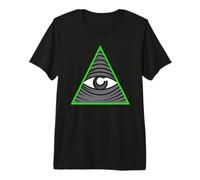 Simbolo Occulto della Piramide dell'occhio Che Vede Tutto Maglietta Premium