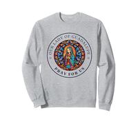 Simbolo Religioso della Madonna di Guadalupe Prega per Noi Felpa