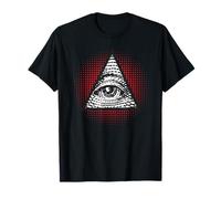 Simbolo segreto della piramide mistica degli Illuminati dell'occhio che vede Maglietta