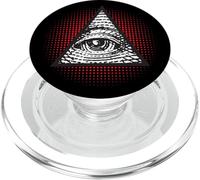 Simbolo segreto della piramide mistica degli Illuminati dell'occhio che vede PopSockets PopGrip per MagSafe