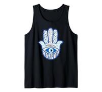 Simbolo Spirituale di Nazar Blu con Mano di Fatima Canotta