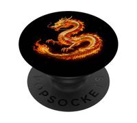Simbolo tradizionale cinese del drago dell'Asia orientale Dragons Art PopSockets PopGrip Adesivo