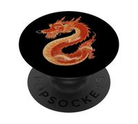 Simbolo tradizionale cinese del drago di potenza PopSockets PopGrip Adesivo