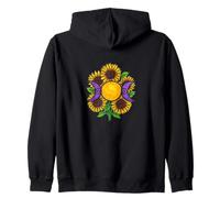 Simbolo Triplo Dea Fasi Lunari Girasole Felpa con Cappuccio