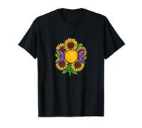 Simbolo Triplo Dea Fasi Lunari Girasole Maglietta