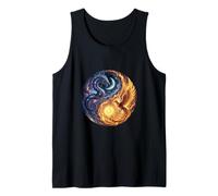 Simbolo Yin Yang Fatto di Un Drago e Una Fenice Canotta