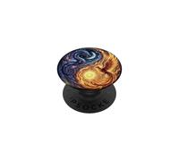 Simbolo Yin Yang fatto di un drago e una fenice PopSockets PopGrip Adesivo