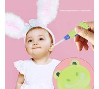 Simborsale Auricolari a Limpastole Auricolare a Led Cartoni Animati con Scoop e Pinzette per Bambini - Design della Rana Verde, Materiale ABS (gatto rosa) (maiale rosa) (Gattino Giallo) (Stile rana