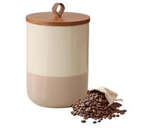 Simcat Barattoli per tè, caffè e zucchero, 1,25 l, in ceramica, set da cucina, con coperchio, sigilli per barattoli, utilizzati per bancone della cucina domestica (16,8 x 12,2 cm)