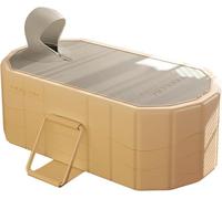 Simcat Vasca da bagno pieghevole per adulti per acqua calda e fredda | Dimensioni 120 x 55 x 50 cm, strato isolante ispessito, adatto per bagni caldi e ghiacciati