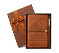SIMDAO Set regalo per il 40° compleanno per donne, capitolo 40, con penna e scatola regalo marrone, regalo di compleanno per mamma, moglie, sorella, migliore amica, regalo di compleanno per 40 anni