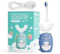 Simed Spazzolino Sonic 360 per bambini forma a U 2in1, Blu