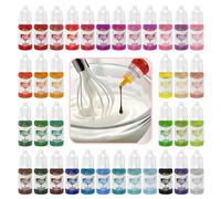 SIMEKKO Lebensmittelfarbe - 36 Farben Konzentrierte Flüssigkeit, leuchtende Farben zum Backen, Kuchen dekorieren, Glasur, Fondant, Basteln und Heimwerken einfach zu verwenden (6ml pro Flasche)
