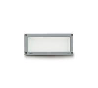 Simes Brique Segnapasso Brique rettangolare Senza griglia 4000k Grigio Alluminio