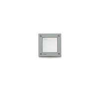 Simes Brique Segnapasso Minibrique quadrata Senza griglia 2700k Grigio Alluminio