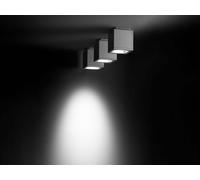 Simes Loft/Miniloft/Microloft Quadrato a Soffitto Grigio Alluminio Loft LED 4000K