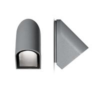 SIMES PETIT APPLIQUE Lampada da Parete Grigio Alluminio 2700k