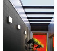 SIMES ZEN QUADRA Lampada da Parete Con Griglia Lato 220mm Nero 3000k