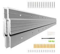 Simfelice Gancio a Z in alluminio resistente, 76,2 cm, per appendere specchi, immagini, lavagne, mensole e altro ancora, accessori di montaggio a incastro per specchi da parete, 90,7 kg