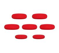 SIMICASE Auto Interni per Mercedes per Benz Classe AB GLA GLB per CLA W177 W247 H247 X247 C118 2020-2023 Anteriore Aria Condizionata Manopola Adesivi Decorative(Rosso)