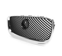 SIMICASE Griglia Anteriore Accessori per griglia Anteriore da Corsa, griglia Superiore in Rete per Jaguar XF XFR X250 2012 2013 2014 2015 Front Mesh(A Chrome Black)