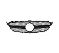 SIMICASE Griglia Anteriore Griglia Superiore paraurti Anteriore Cofano per Mercedes per Benz Classe C W205 C180 C200 C250 C300 C350 C400 C43 2014-2018 Front Mesh(Nero)