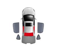 SIMICASE Parasole Auto Tendina Parasole Magnetica per Parabrezza Anteriore E Finestrino Posteriore per Mitsubishi per Pajero per Montero MK4 2006-2021 Accessori Auto(5PCS Rear Train Back)