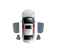 SIMICASE Parasole Auto Tendina Parasole Magnetica per Parabrezza Anteriore E Finestrino Posteriore per Mitsubishi per Pajero per Montero MK4 2006-2021 Accessori Auto(4PCS Rear Train)