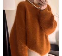 Simil Visone Felpa Donna Caldo Pullover Maglieria Maglione Autunno Inverno