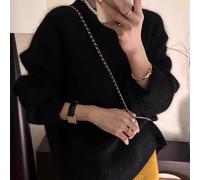 Simil Visone Felpa Donna Caldo Pullover Maglieria Maglione Autunno Inverno