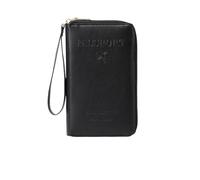 Similarbe - Portafoglio multifunzione per passaporto, antifurto, per oggetti essenziali da viaggio, per uomini e donne, organizer sicuro per carte d'identità con protezione antifurto, Nero , 7.48