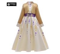 Simile Frozen Anna 2 Vestito Carnevale Bambina Cosplay Costume Dress FROZ009