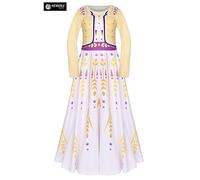 Simile Frozen Anna 2 Vestito Carnevale Bambina Cosplay Costume Dress FROZ015