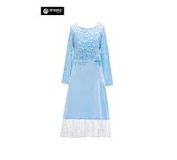 Simile Frozen Vestito Carnevale Elsa 2 Set Cosplay Elsa Costume Dress FROZ007 B