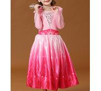 Simile Frozen Vestito Carnevale Regina Neve Elsa 2 Cosplay Costume Dress FROZ029