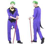 Simile Joker Suicide Harley Vestito Carnevale Uomo Cosplay Man Costume JOKER03