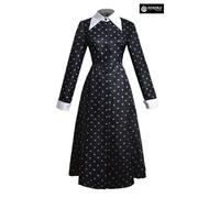 Simile Mercoledì Vestito Carnevale Donna Bambina Cosplay Costume MERCOLEDI05