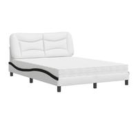 Similpelle antimacchia Design ondulato laterale Hvar 140x200 cm Bianco e