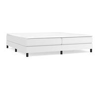 Similpelle bianca resistente alle macchie Giroletto apribile a libro con | Giroletto a Molle con Materasso Bianco 200x200cm in Similpelle Letto con Doghe e Coprimaterasso Morbido
