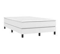 Similpelle resistente alle macchie Giroletto a molle insacchettate Bianco | Giroletto a Molle con Materasso e Coprimaterasso Bianco 120x190 cm in Similpelle Letto con Schienalino per Ospiti