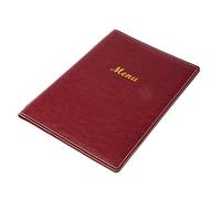 Similpelle stile menu formato A4 o A5 brochure display foglio di stoviglie