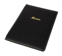 Similpelle stile menu formato A5 brochure display foglio Cards