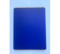 Simind Thick Superhard Cover,Top Spiral Notebook 8.5x11,Top Bound Spiral Notebook,Lined Notepad,3x160 Pages, College Ruled,100GSM,1 Pack Blue