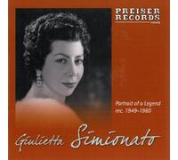 Giulietta Simionat Giulietta Simionato: Portrait of a Legend Rec. 1949-196 (CD)