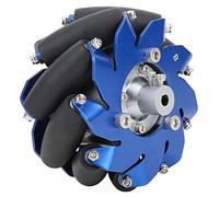 【 】Simlug Ruota Mecanum da 4 pollici in alluminio a sinistra con rulli in gomma TPU Accessori per robot industriali - Prodotti di qualità davvero buona, non un mucchio di immondizia