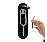 Simm Card Pin - Strumento di rimozione della carta Simm | Simm Card vassoio espulsione pin con portachiavi staccabile e custodia in silicone | Strumento di apertura del vassoio della carta Simm